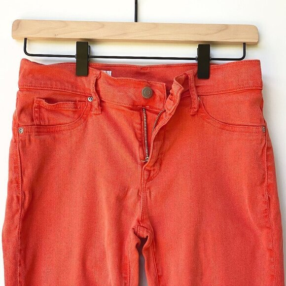 Gap Womens Stretchy Skinny Ankle Legging Jeans Size 6 Orange - Picture 4 of 13